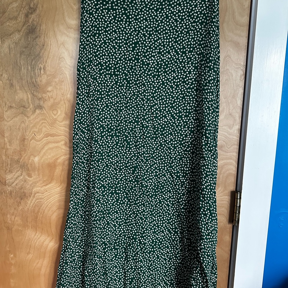 Green Reformation Polka Dot Flower Skirt